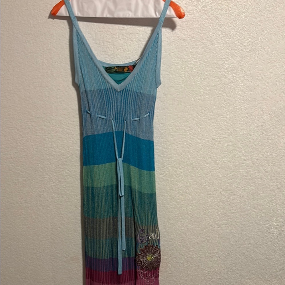 Striped Top with Floral Detail